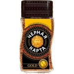 Кофе растворимый Черная карта Gold сублимированный 190г