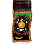 Кофе растворимый Черная карта Exclusive Brasillia Натуральный 95г