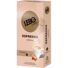 Кофе в капсулах Lebo Coffee Espresso Crema Nespresso 10шт в магазинах Магнит