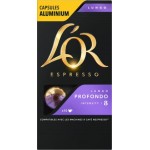 Кофе в капсулах молотый Lor Espresso Lungo Profondo 52г 10шт