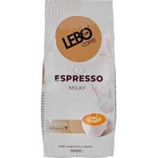 Кофе в зернах Lebo Coffee Espresso Milky 1кг в магазинах Магнит