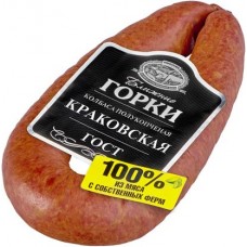 Колбаса Ближние горки Краковская полукопченая 350г в магазинах Магнит