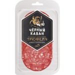 Колбаса Черный кабан со вкусом трюфеля сырокопченая нарезка 85г