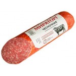 Колбаса Мираторг Чесночная варено-копченая 375г