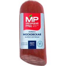 Колбаса Мясницкий Ряд Московская ГОСТ варено-копченая 250г в магазинах Магнит