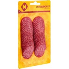 Колбаса Останкино Салями Итальянская сырокопченая нарезка 150г в магазинах Магнит