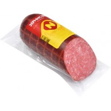 Колбаса Останкино Сервелат зернистый варено-копченый 420г в магазинах Магнит