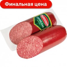 Колбаса Великолукский МК Сервелат варено-копченый 400г в магазинах Магнит
