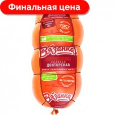 Колбаса Вязанка Докторская вареная 400г в магазинах Магнит