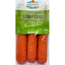 Колбаса Заповедные продукты Баварские полукопченая 300г в магазинах Магнит