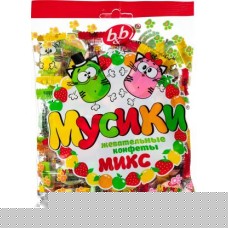 Конфеты жевательные Мусики микс 180г в магазинах Магнит