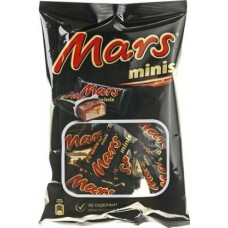 Шоколадный батончик Mars Minis 14шт*13г в магазинах Магнит