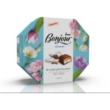Конфеты Bonjour Konti Шоколад и кокос 150г в магазинах Магнит