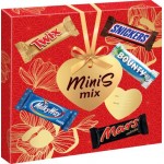 Подарочный набор Minis Mix. набор шоколадных конфет Snickers. Twix. Bounty. Milky Way. Mars. 162 г