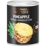 Ананасы Premiere Of Taste кольца консервированные в собственном соке с ключ-крышкой 425г
