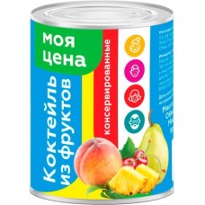 Коктейль фруктовый Моя Цена 420г в магазинах Магнит