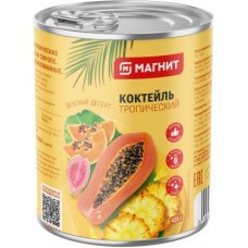 Коктейль тропический Магнит консервированный 425г в магазинах Магнит