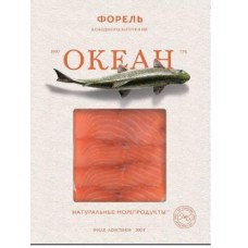Форель Океан холодного копчения филе-ломтики 100г в магазинах Магнит