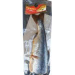 Горбуша Золотая Fishka без головы холодного копчения потрошенная 500г
