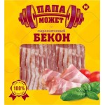 Бекон Папа может сырокопченая нарезка 140г