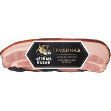 Грудинка Клинский МПК Черный Кабан копчено-вареная 350г в магазинах Магнит
