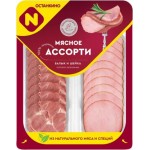 Мясное ассорти Останкино Балык Шейка копчено-запеченное нарезка 90г