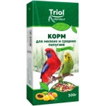 Корм для мелких и средних попугаев Triol с фруктами 500г