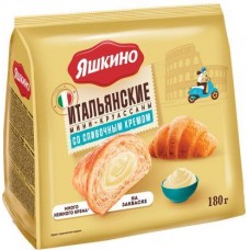 Мини-круассаны Яшкино со сливочным кремом 180г в магазинах Магнит