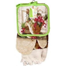 Набор кухонный Чайна Нинбо Ванфай Индастриал прихватка-варежка-махровое полотенце в магазинах Магнит