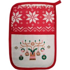 Набор прихватка и полотенце Red в магазинах Магнит