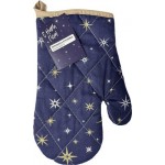 Прихватка-рукавица голубая 18х26см