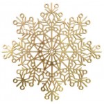 Салфетка сервировочная снежинка новогодняя в ассортименте