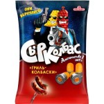 Кукурузные снеки Сырколбас со вкусом колбаски гриль 100г