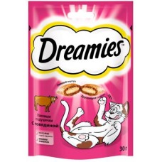 Лакомство для кошек Dreamies с говядиной 30г в магазинах Магнит