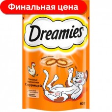 Лакомство для кошек Dreamies с курицей 60г в магазинах Магнит