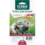 Трава для кошек Titbit овес 25г