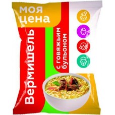 Вермишель Моя цена Говяжий бульон 60г в магазинах Магнит