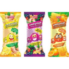 Карамель леденцовая Lenco Иммунцы витамин С ассорти 14г в магазинах Магнит