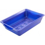 Туалет для кошек Gamma высокий с цветной сеткой микс в ассортименте