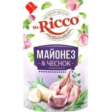 Майонез & Чеснок Mr.Ricco 50% 390г в магазинах Магнит