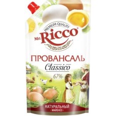 Майонез Mr.Ricco Провансаль 67% 340г в магазинах Магнит