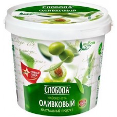 Майонез Слобода Оливковый 67% 900мл в магазинах Магнит