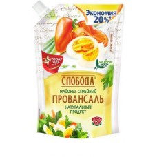 Майонез Слобода Провансаль Семейный 50.5% 750г в магазинах Магнит