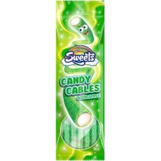 Мармелад Rainbow Sweets кислые яблочные палочки 70г в магазинах Магнит