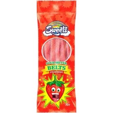 Мармелад Rainbow Sweets кисло-клубничный ремень 70г в магазинах Магнит