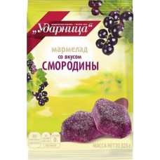 Мармелад Ударница со вкусом черной смородины 325г в магазинах Магнит
