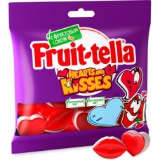 Жевательный мармелад Fruittella Hearts and Kisses 100г в магазинах Магнит