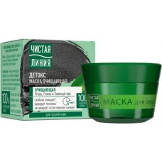 Маска для лица Чистая линия черная ель и уголь очищающая 45мл в магазинах Магнит