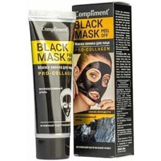 Маска-пленка Compliment Black Mask Pro-Collog для лица 80мл в магазинах Магнит