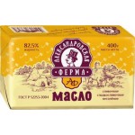 Масло сливочное Александровская Ферма 82.5% 400г Масло сливочное Александровская Ферма 82.5% 400г